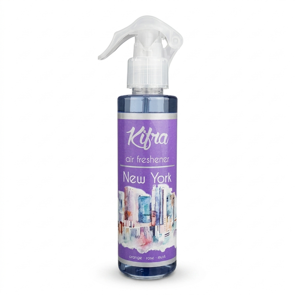 Kifra New York 200ml concentrated air freshener bottle on a clean white background