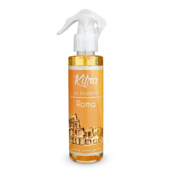 Kifra Roma 200ml concentrated air freshener bottle on a clean white background