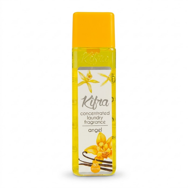 Kifra Angel 200ml concentrated laundry perfume bottle on a clean white background