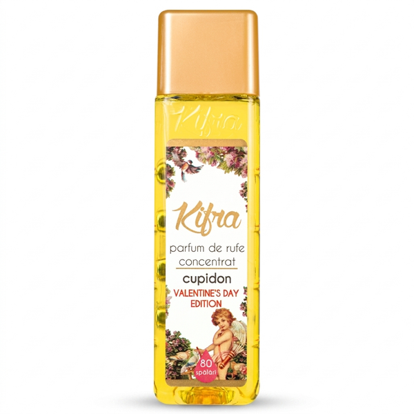 Kifra Cupidon 200ml concentrated laundry perfume bottle on a clean white background