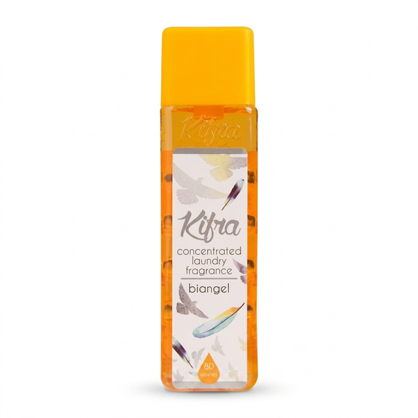 Kifra Biangel 200ml concentrated laundry perfume bottle on a clean white background
