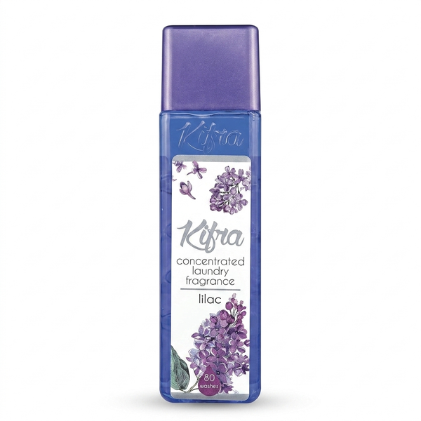 Kifra Lilac 200ml concentrated laundry perfume bottle on a clean white background