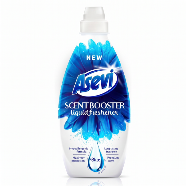 Asevi Blue Scent Booster laundry perfume 720ml on a plain white background