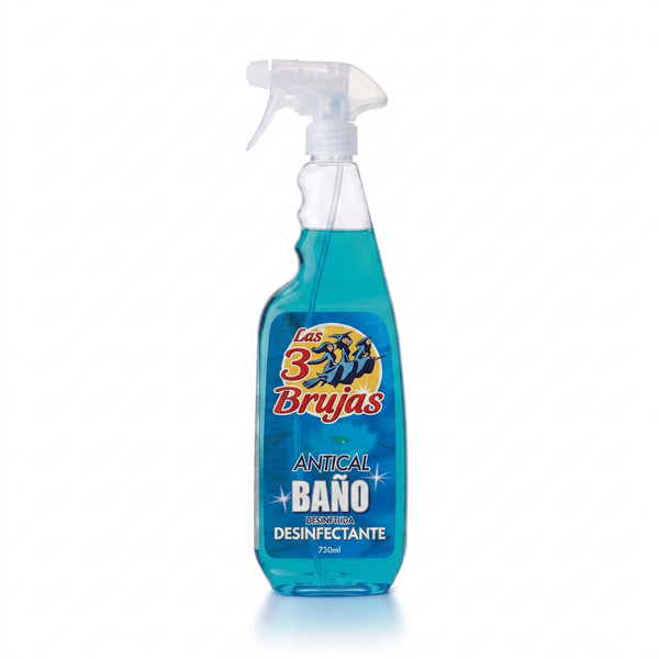 3 Witches Bano bathroom disinfectant on a clean white background