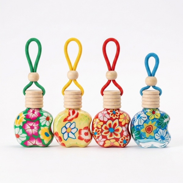 Kifra Car Diffuser Quartet (4 bottles, no packaging) hero on white