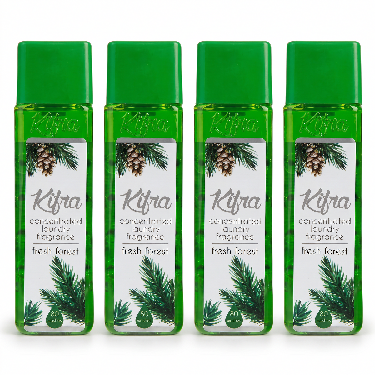 Kifra Fresh Forest 4 Pack — 4 × 200ml, 320 washes