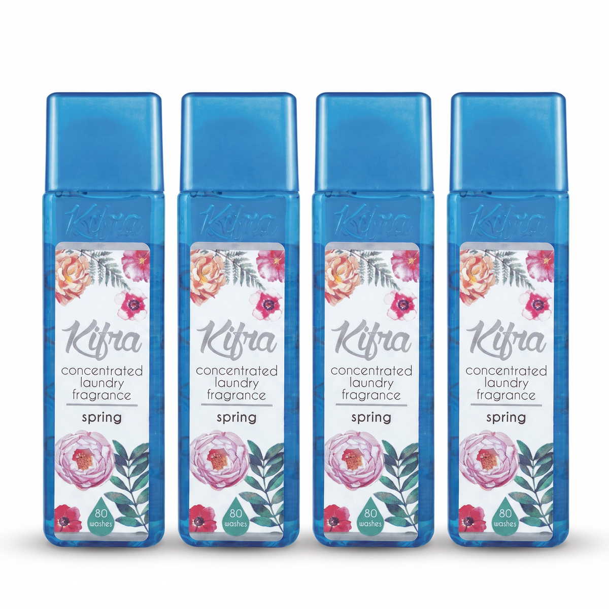 Kifra Spring 4 Pack — 4 × 200ml, 320 washes